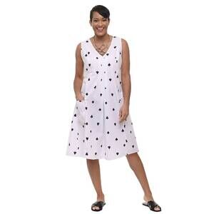 NEW TULIP CLOTHING poppie midi dress in queen of hearts